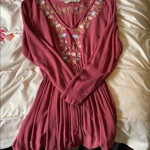 floral embroidered dress